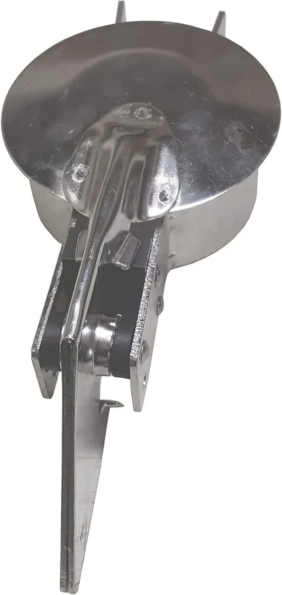 Alutec Uitlaat Regenklep 63mm - Zilver