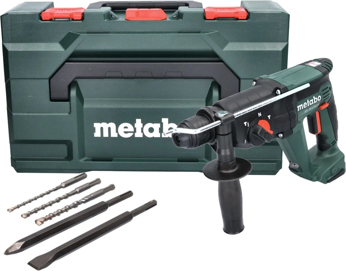 Metabo KH 18 LTX 24 Accu Combihamer 18V 2,1J SDS-plus - 5-delige set - afbeelding 3 van 5