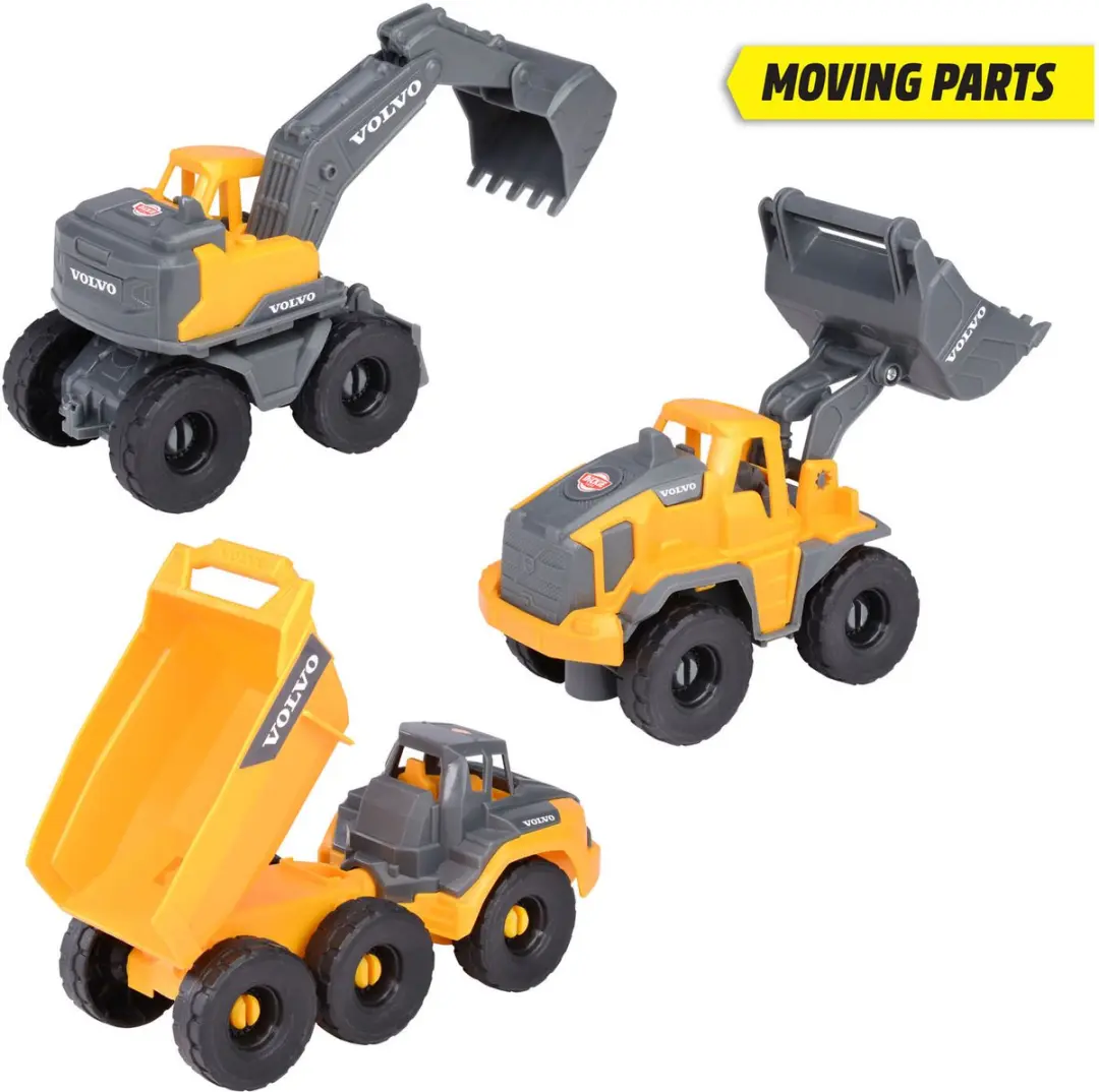 Dickie Volvo Constructie Werkvoertuigen Speelset 203722015 - Multicolor