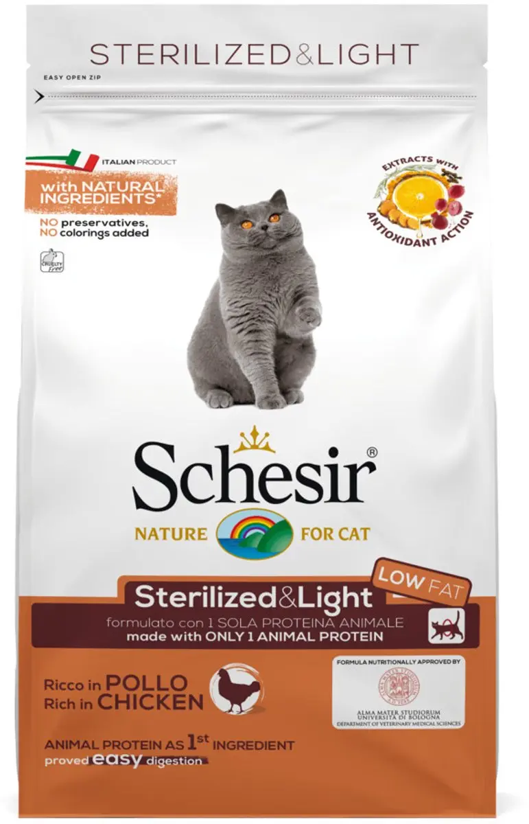 Schesir Sterilized & Light Kattenvoer 400g