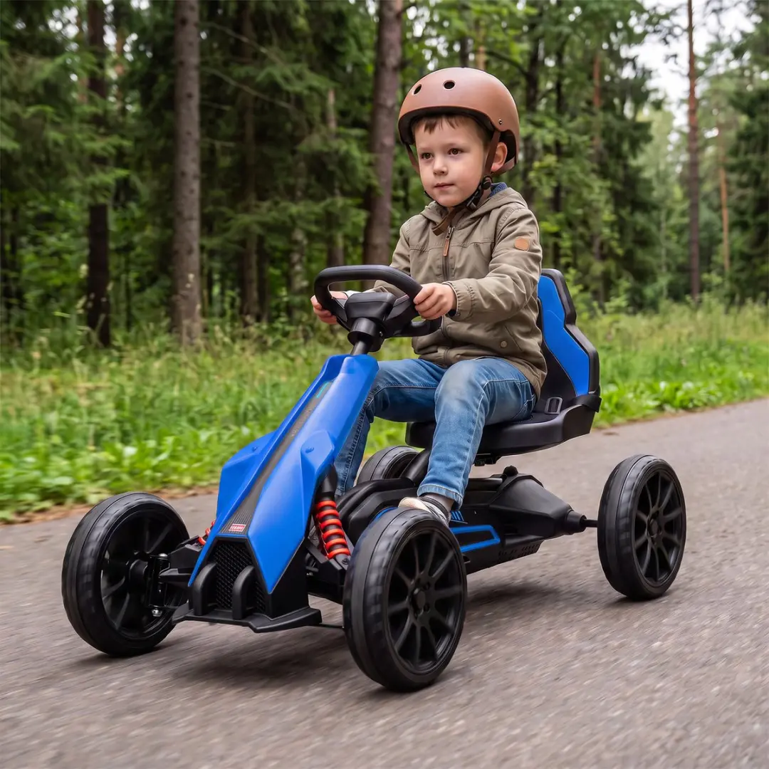 Homcom Electric Ride-on Kart Blauw