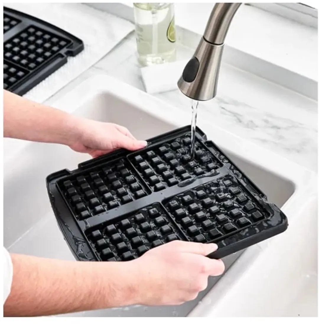 GreenPan Elite Wafelplaten voor Contactgrill - Zwart