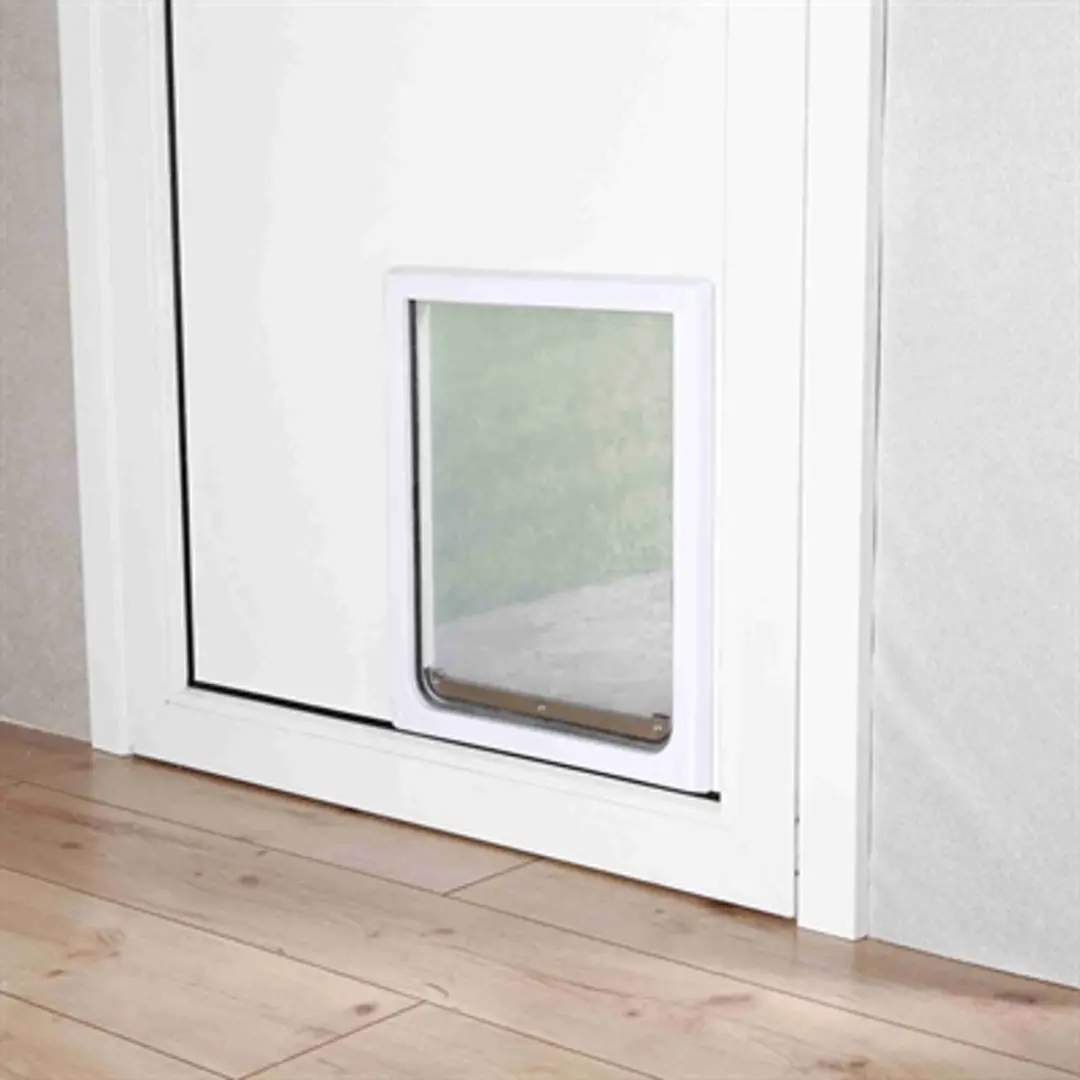 Trixie 2-Weg Hondenluik Wit - XS-S 25x29cm