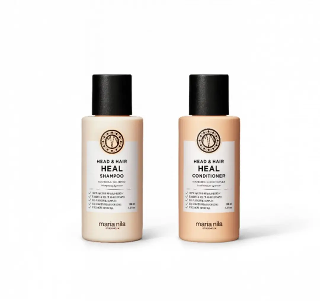 Maria Nila Head & Hair Heal Travel Set - Shampoo & Conditioner 200ml