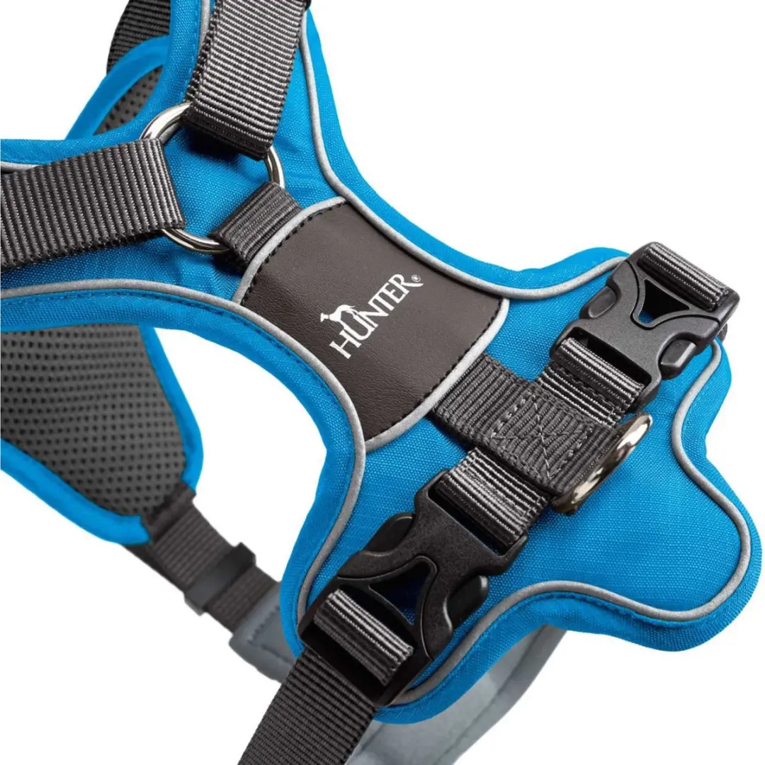 Hunter Harnas Divo M 56-73cm - Blauw&Grijs