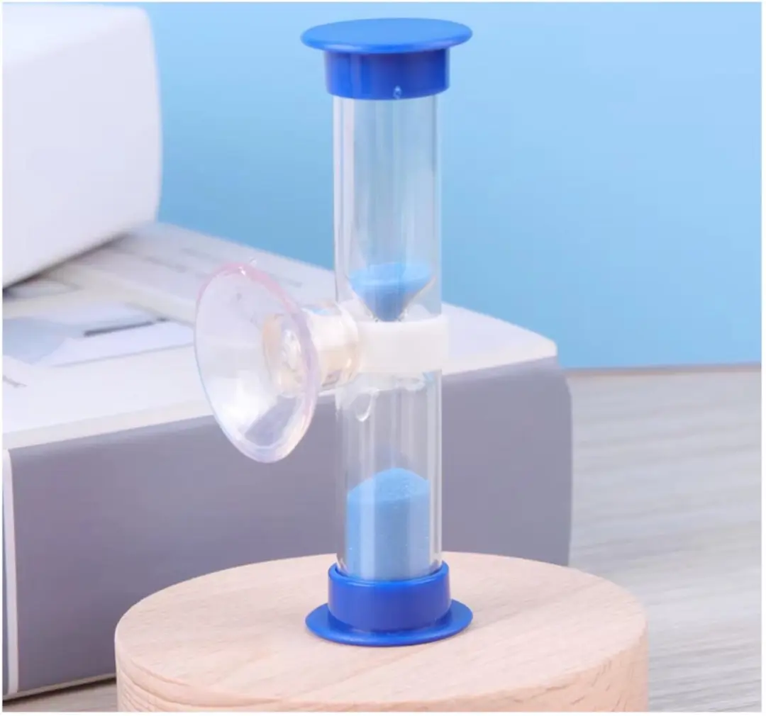 Bellatio Design Zandloper Douche/Badkamer - 5 minuten - Blauw