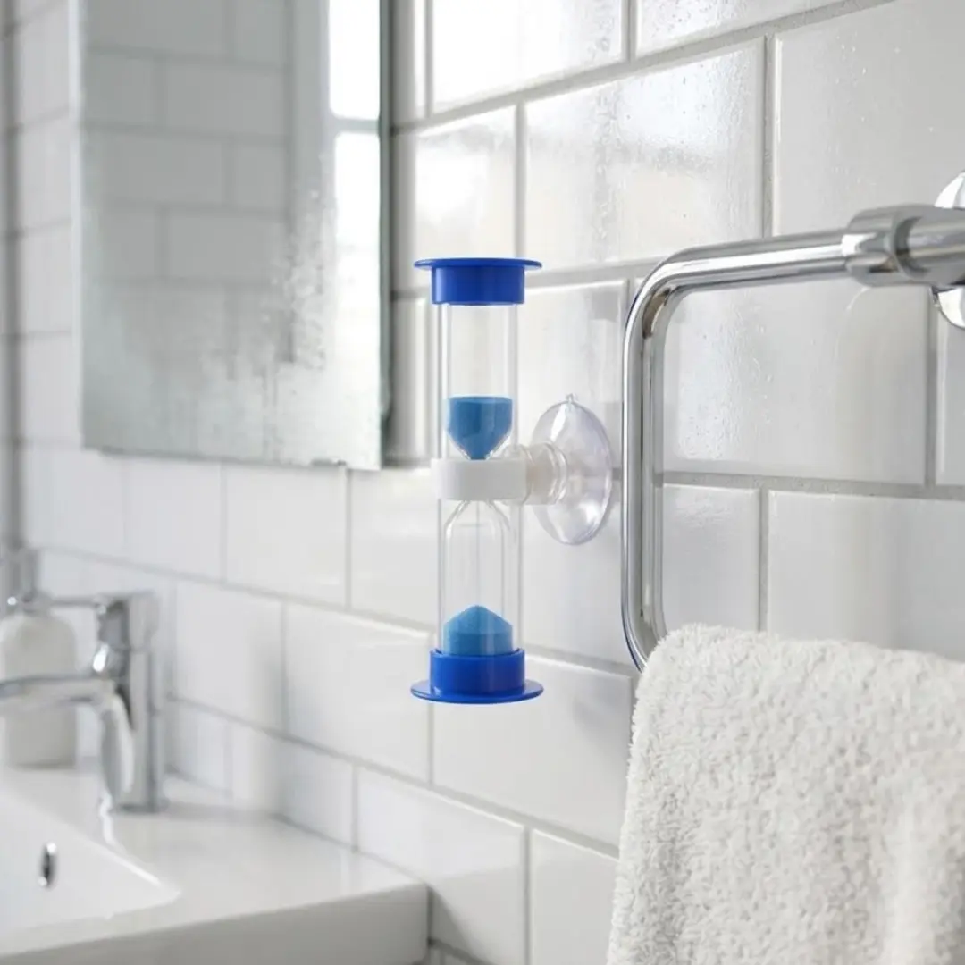 Bellatio Design Zandloper Douche/Badkamer - 5 minuten - Blauw