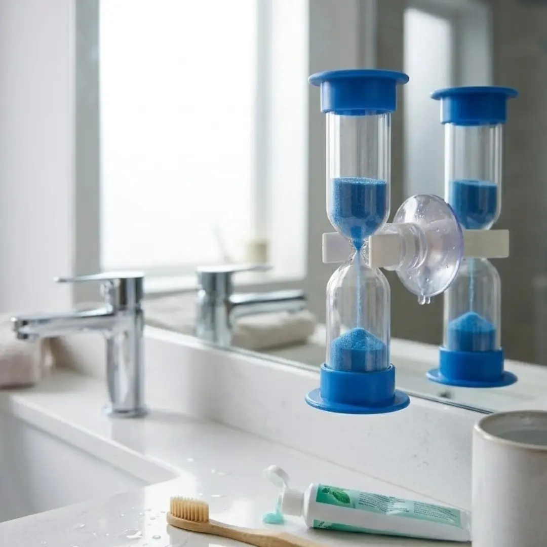 Bellatio Design Zandloper Douche/Badkamer - 5 minuten - Blauw