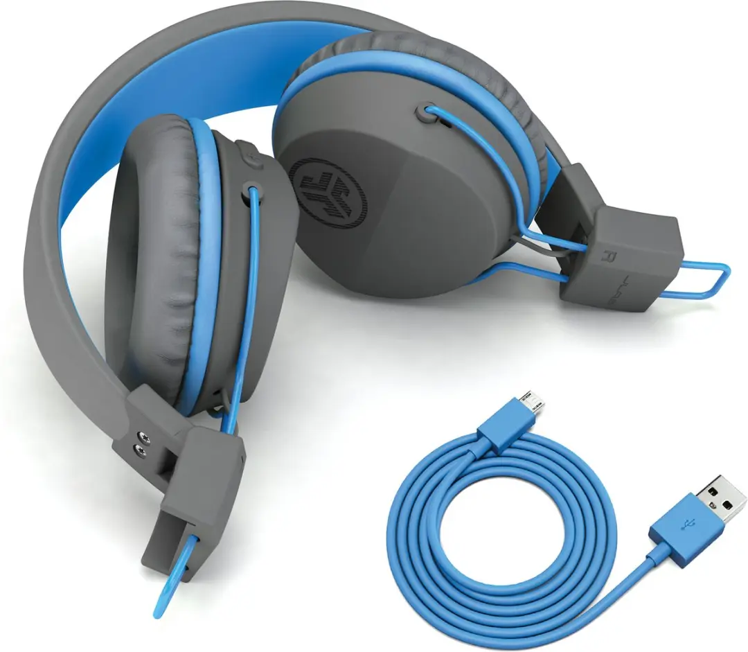 JLab JBuddies Studio Kids Koptelefoon - Draadloos Blauw/Blauw - 24u Batterij