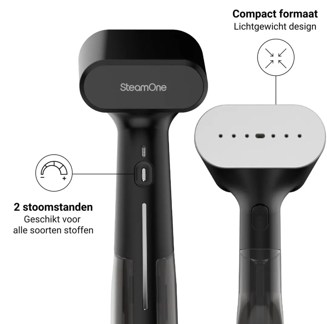 SteamOne Simon XL Handstomer 28g/min - Zwart