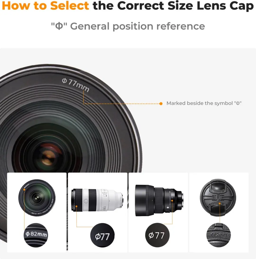 K&F Concept 67mm Lensdop - Zwart