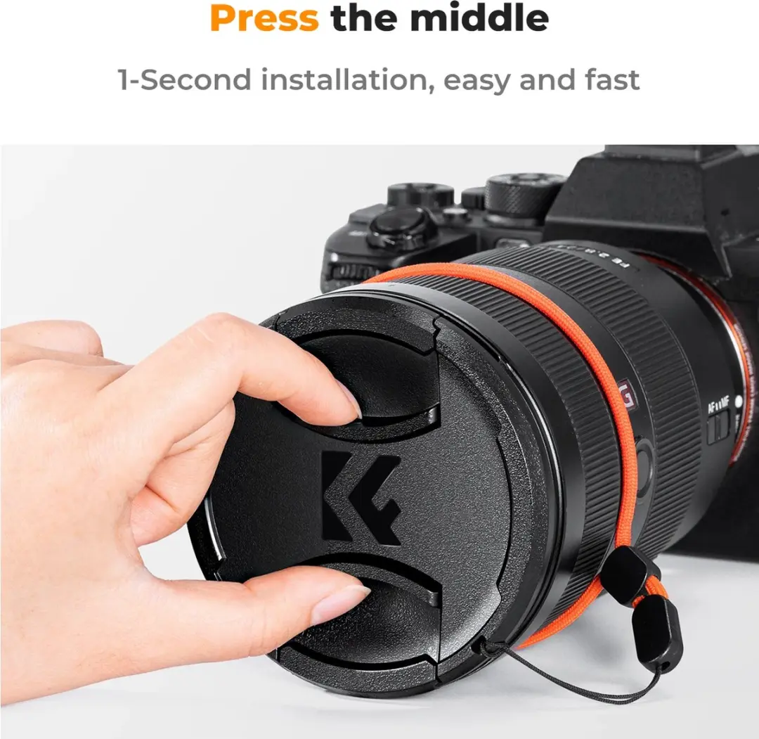 K&F Concept 82mm Lensdop - Zwart