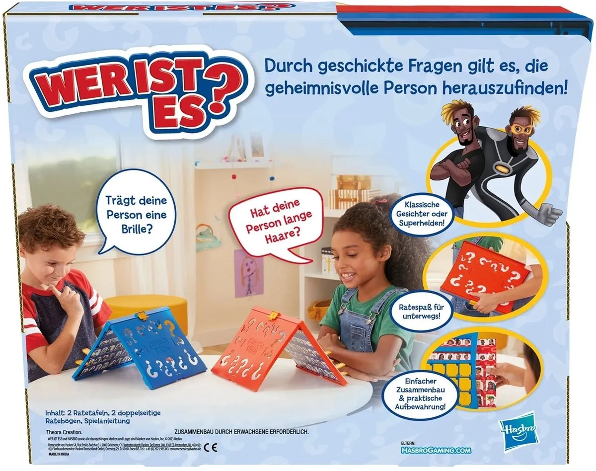 Hasbro Wie ben ik? F6105100 - 2-4 Spelers