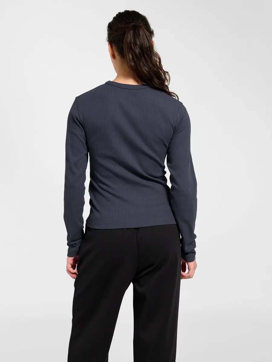 Hummel Foundation Dames-T-shirt Lange mouwen - M - Ebbenhout