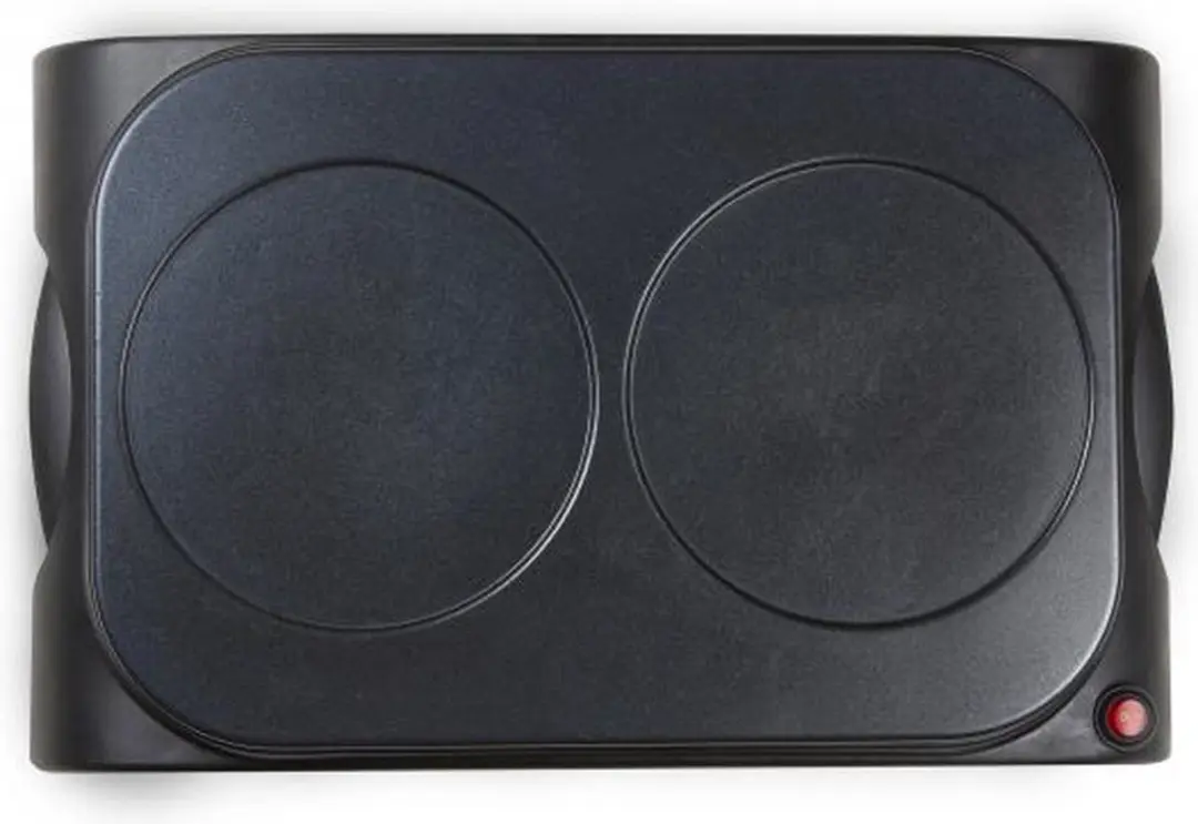Domo DO8715P Dubbele Crêpemaker 1000W - Zwart