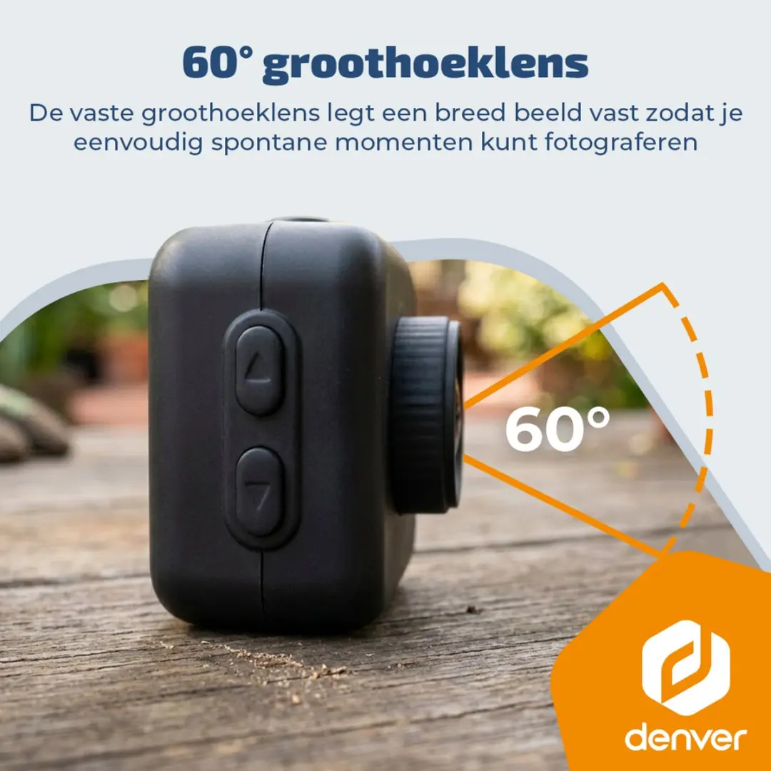 Denver DMC1003 Mini Camera - FullHD Foto 3MP - Zwart - afbeelding 6 van 6