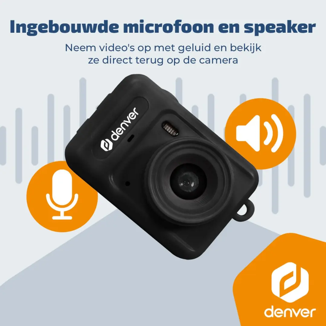 Denver DMC1003 Mini Camera - FullHD Foto 3MP - Zwart
