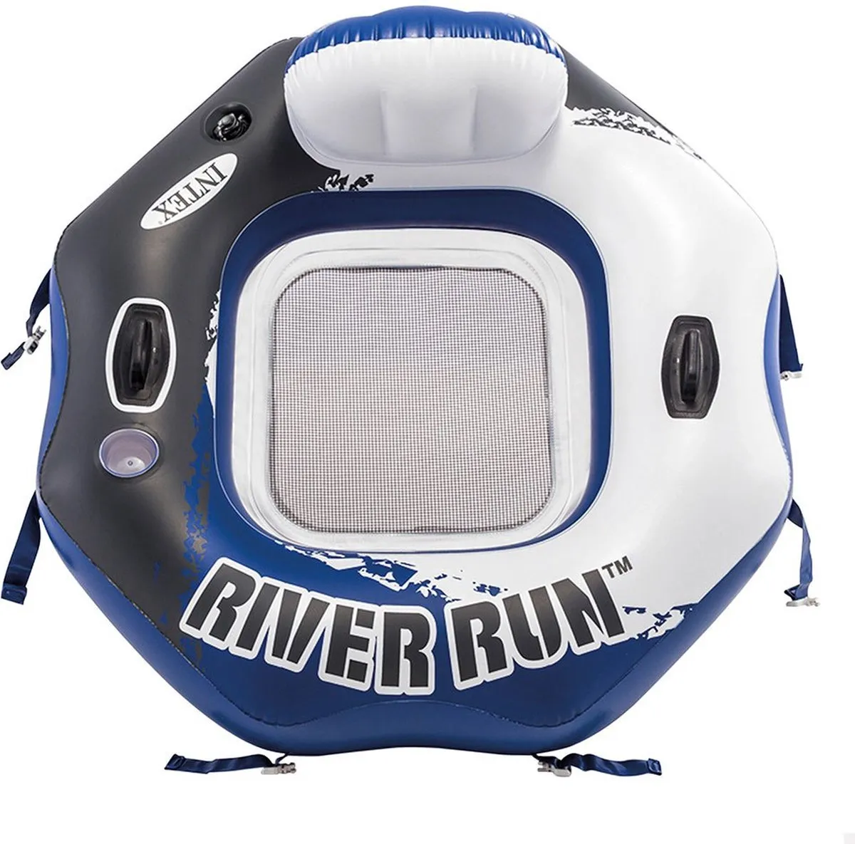 Intex River Run Connect Lounge - Blauw/Wit/Grijs