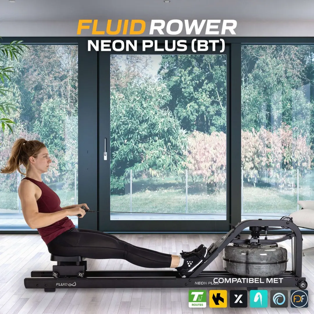 Fluid Neon Plus Roeitrainer - Waterweerstand - Zwart