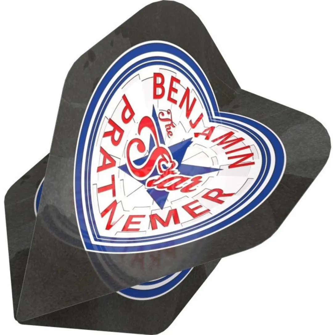 Bull's Benjamin Pratnemer 90 Grey NO2 Dart Flights - 3 Stuks