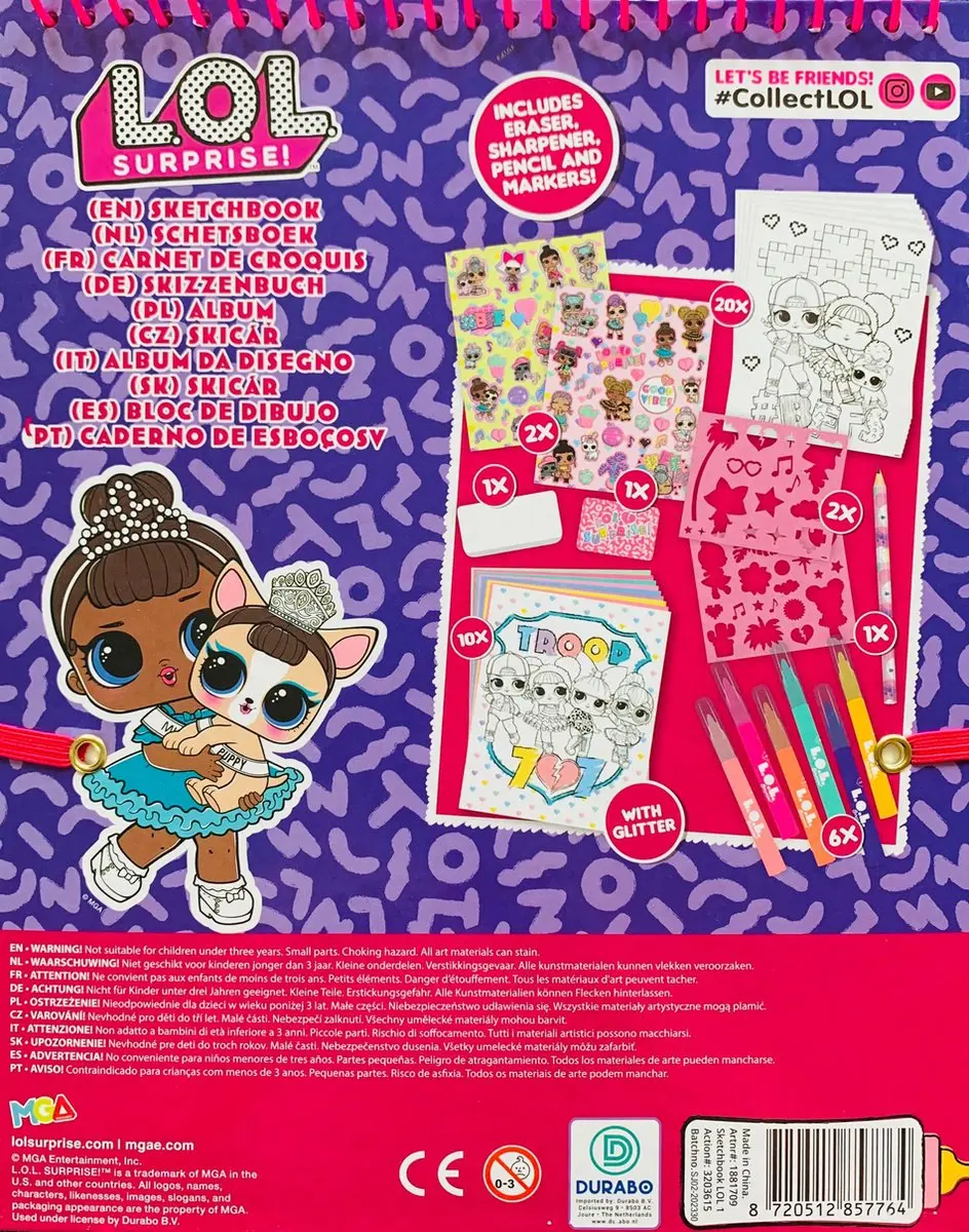 LOL Surprise! OMG Kleurboek Paars - 34 Pagina's - A4