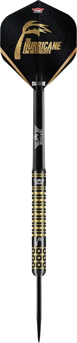Bull's Kim Huybrechts 90% Black E2 Steeltip Darts - 3 Stuks