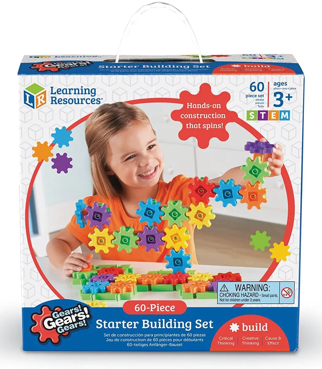 Learning Resources Gears! Gears! Gears! Bouwset 60-delig - Multikleur