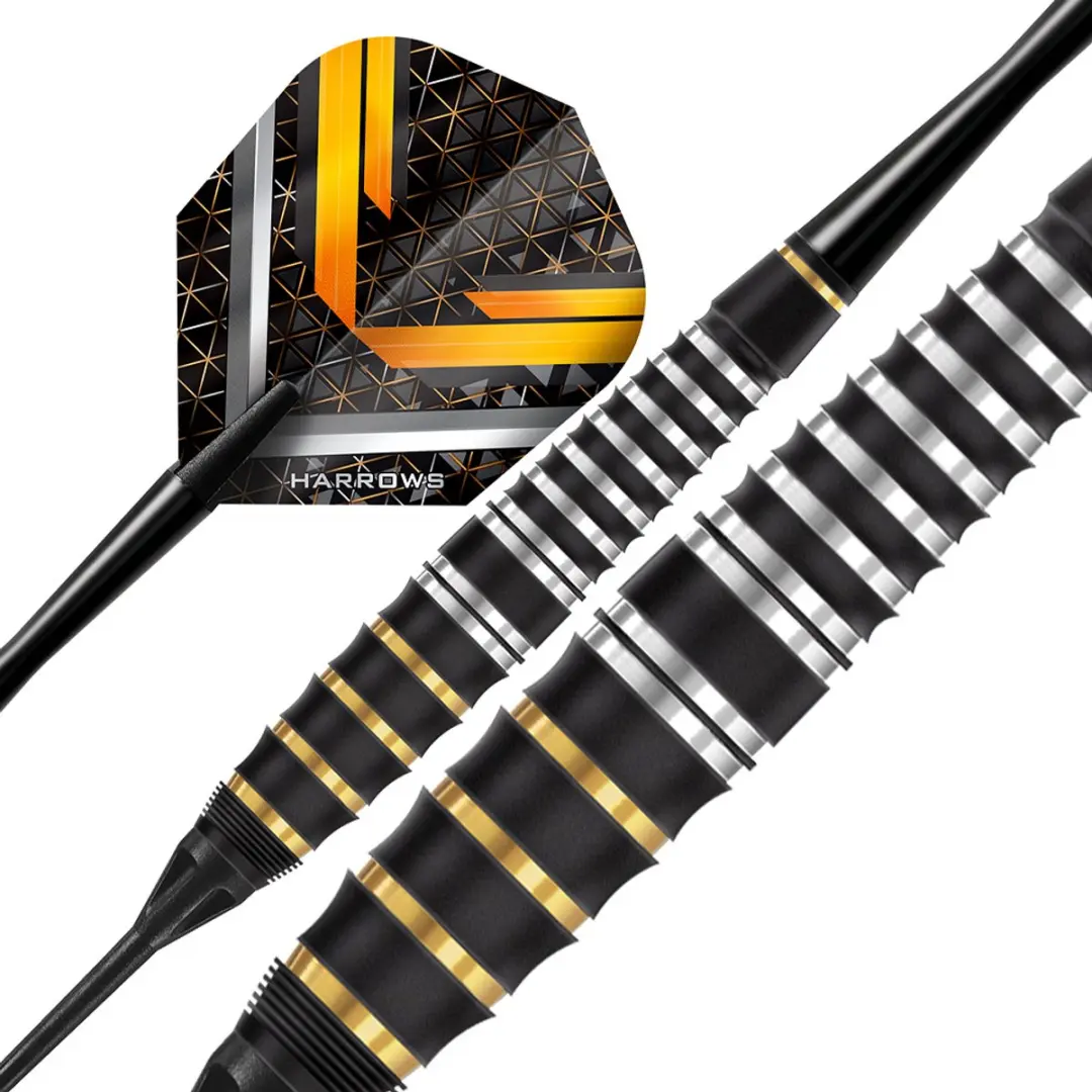 Harrows Vulcan Brass Soft Tip Darts - 3 Stuks