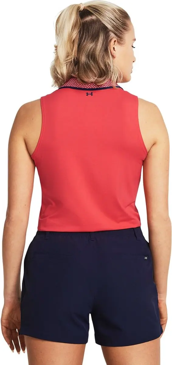 Under Armour Iso-Chill SL Dames Polo - M - Rood Solstice