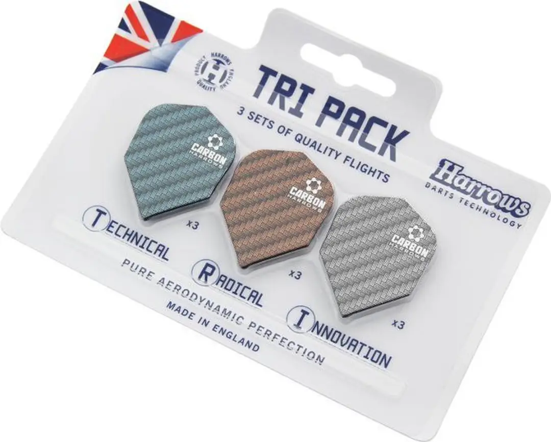 Harrows Tri Pack Carbon Flights