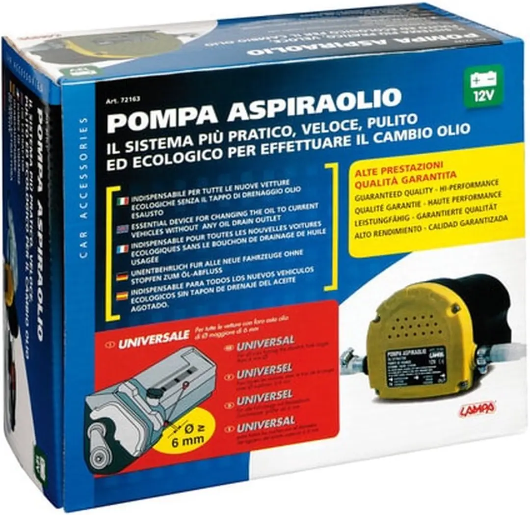 Lampa Oliepomp 12V - 0,2 L/min - Zwart