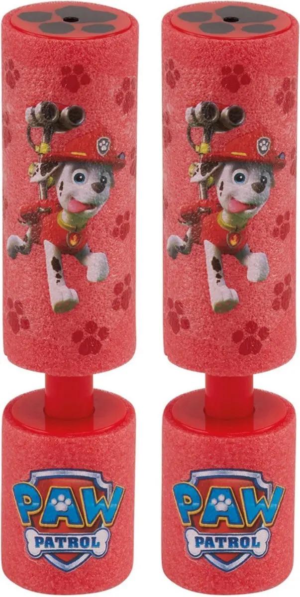 PAW Patrol Marshall Waterpistool - 2 Stuks - 15cm - Rood