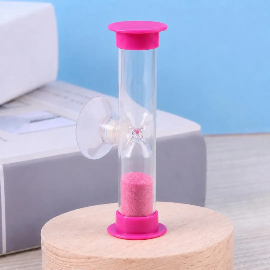 Bellatio Design Zandloper Douche/Badkamer - 5 minuten - Roze