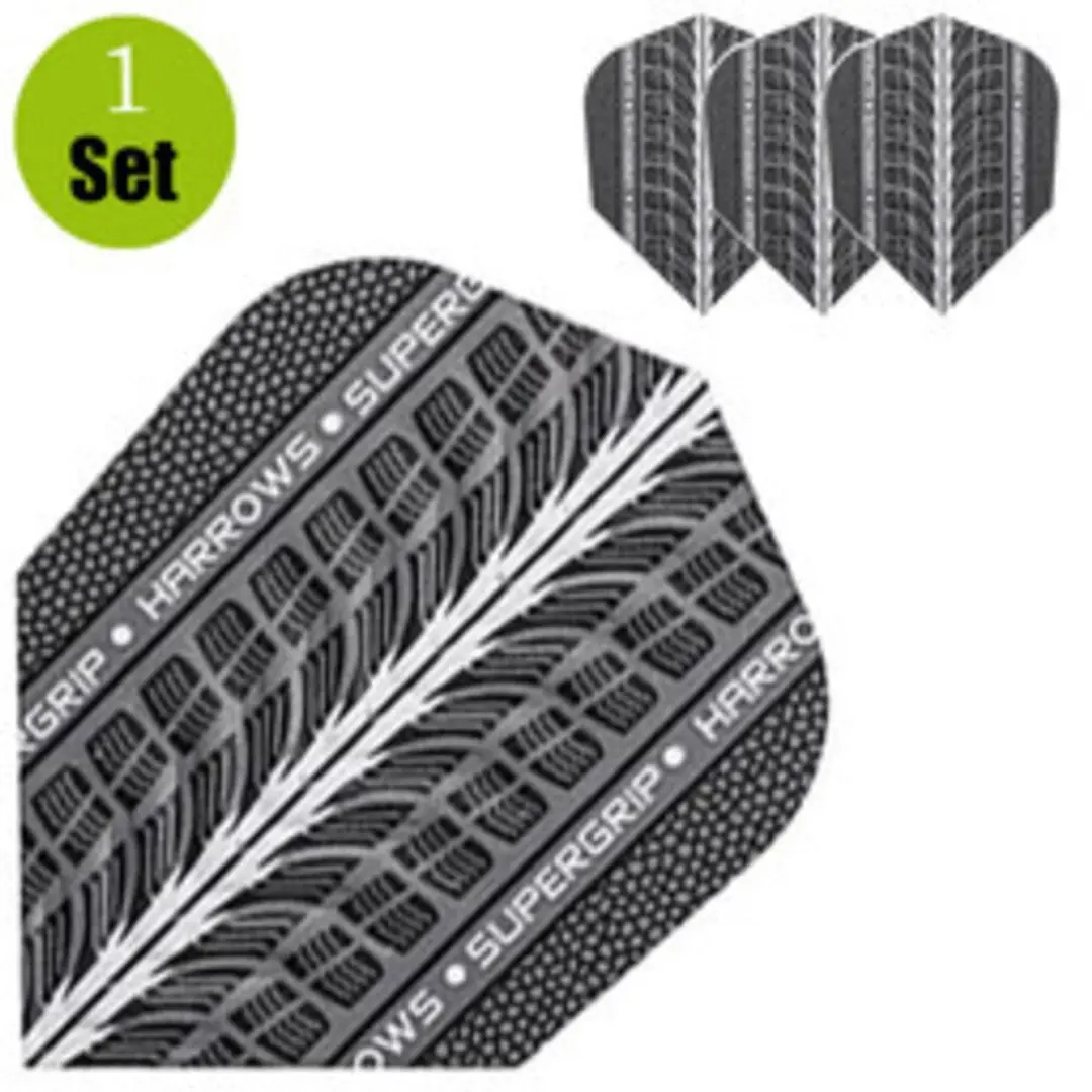 Harrows Supergrip Silver Dart Flights HF1700