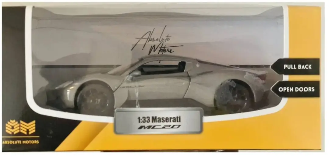 Porsche Maserati MC20 RS Pull-Back Voertuig 12cm