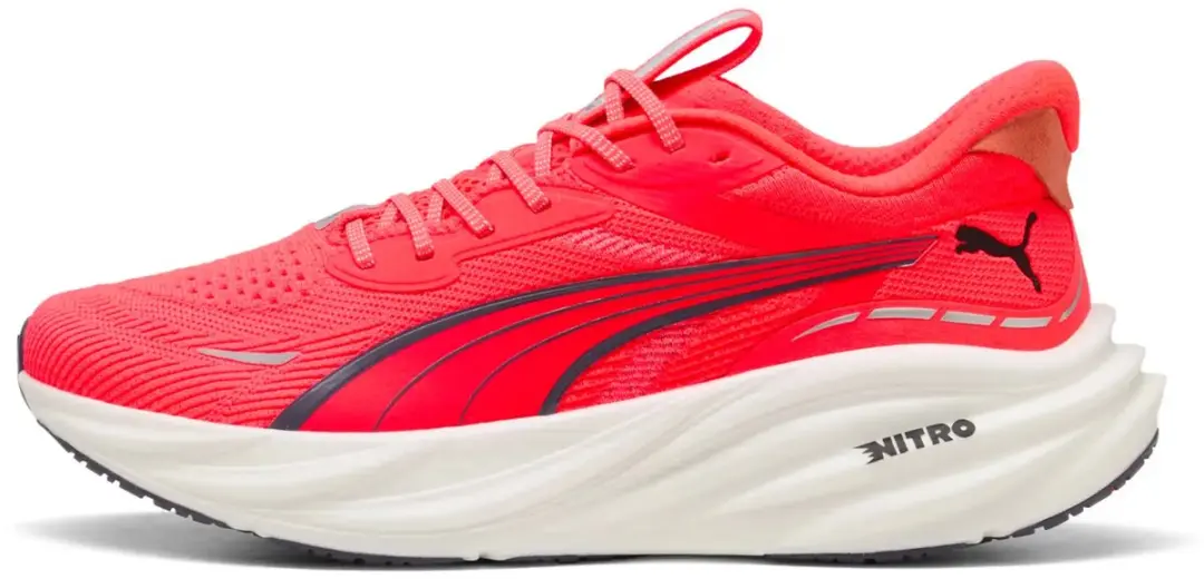 PUMA Magnify Nitro 3 Hardloopschoenen - 45 - Ultra Red-Inky Depths