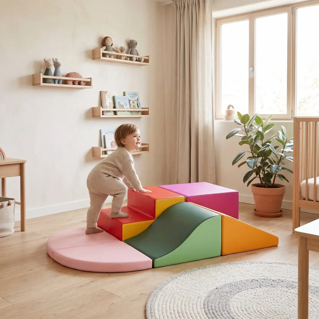 Homcom Kids Soft Play Set - 150x100x24cm Multicolor - afbeelding 6 van 6