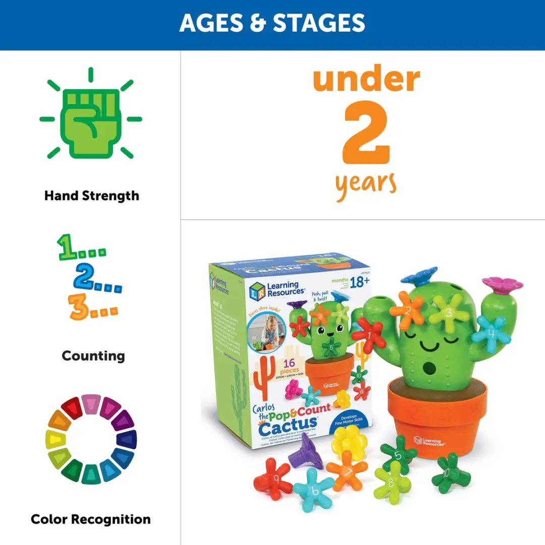 Learning Resources Druk & Tel Cactus LER9125 - Motoriekspel Multikleur