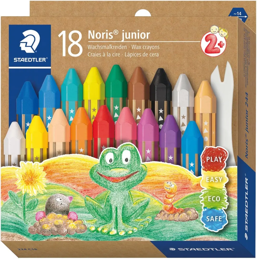 STAEDTLER Noris Junior Waskrijt 12 Stuks