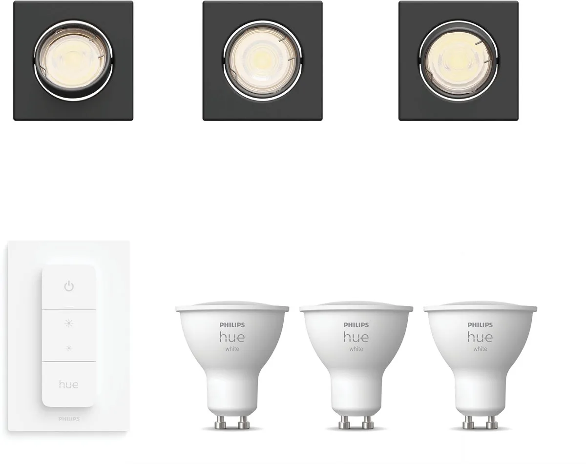 Philips Hue Peridot Inbouwspots 3 Stuks