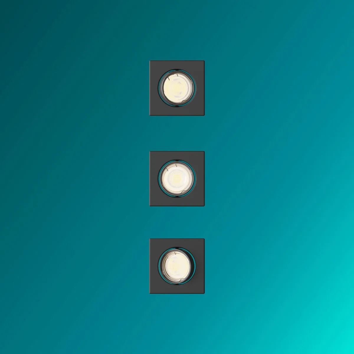 Philips Hue Peridot Inbouwspots 3 Stuks - Zwart