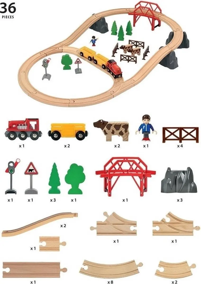 BRIO Countryside Hill Set