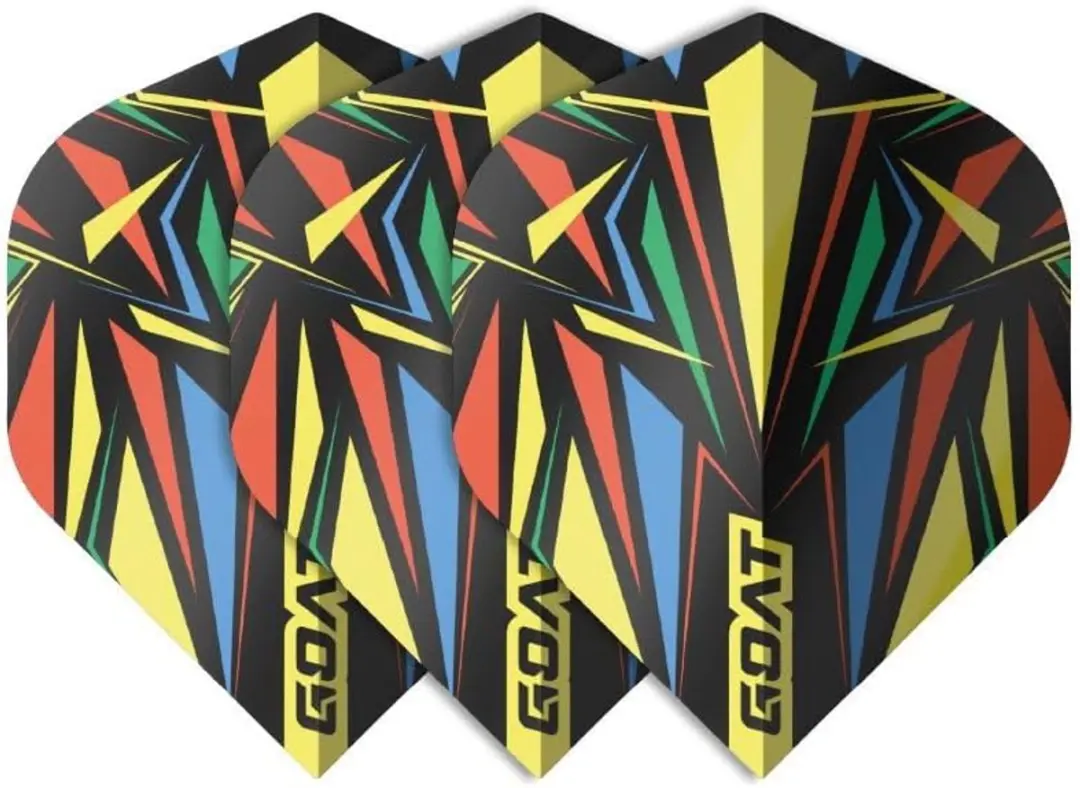 goat Athlete Yellow NO2 Dartflights - 3 Stuks