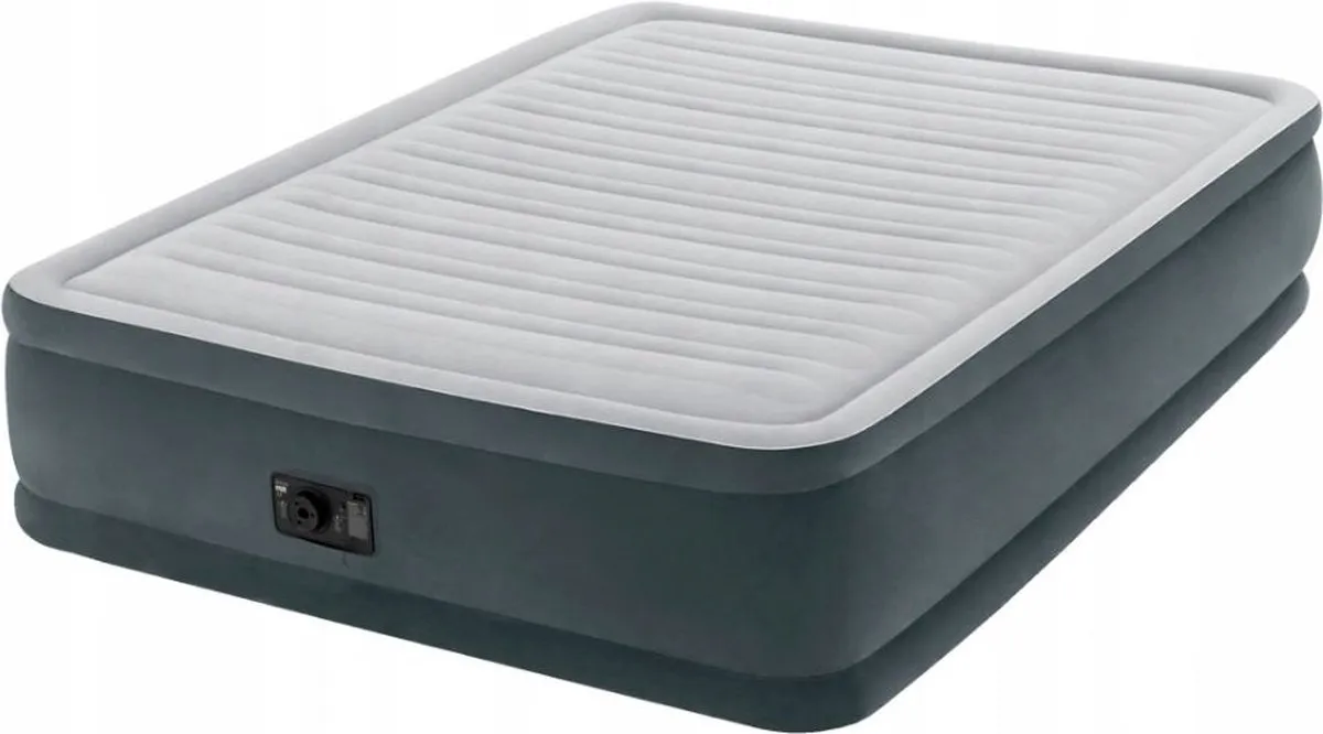 Intex Comfort Plush Elevated Luchtbed 2 Persoons - 203x152x46cm - Lichtgrijs