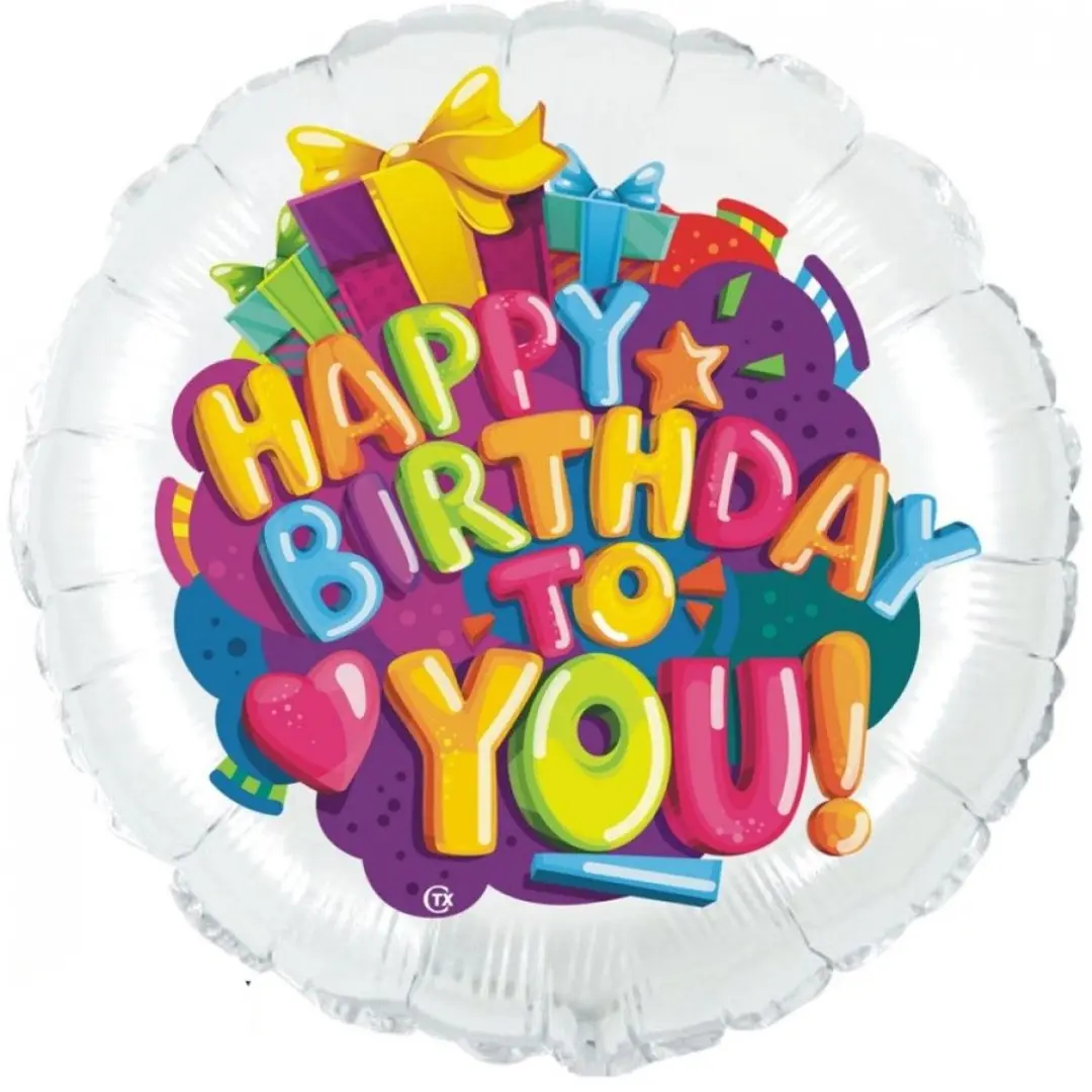 Grabo folieBallon Happy Birthday To You 45cm