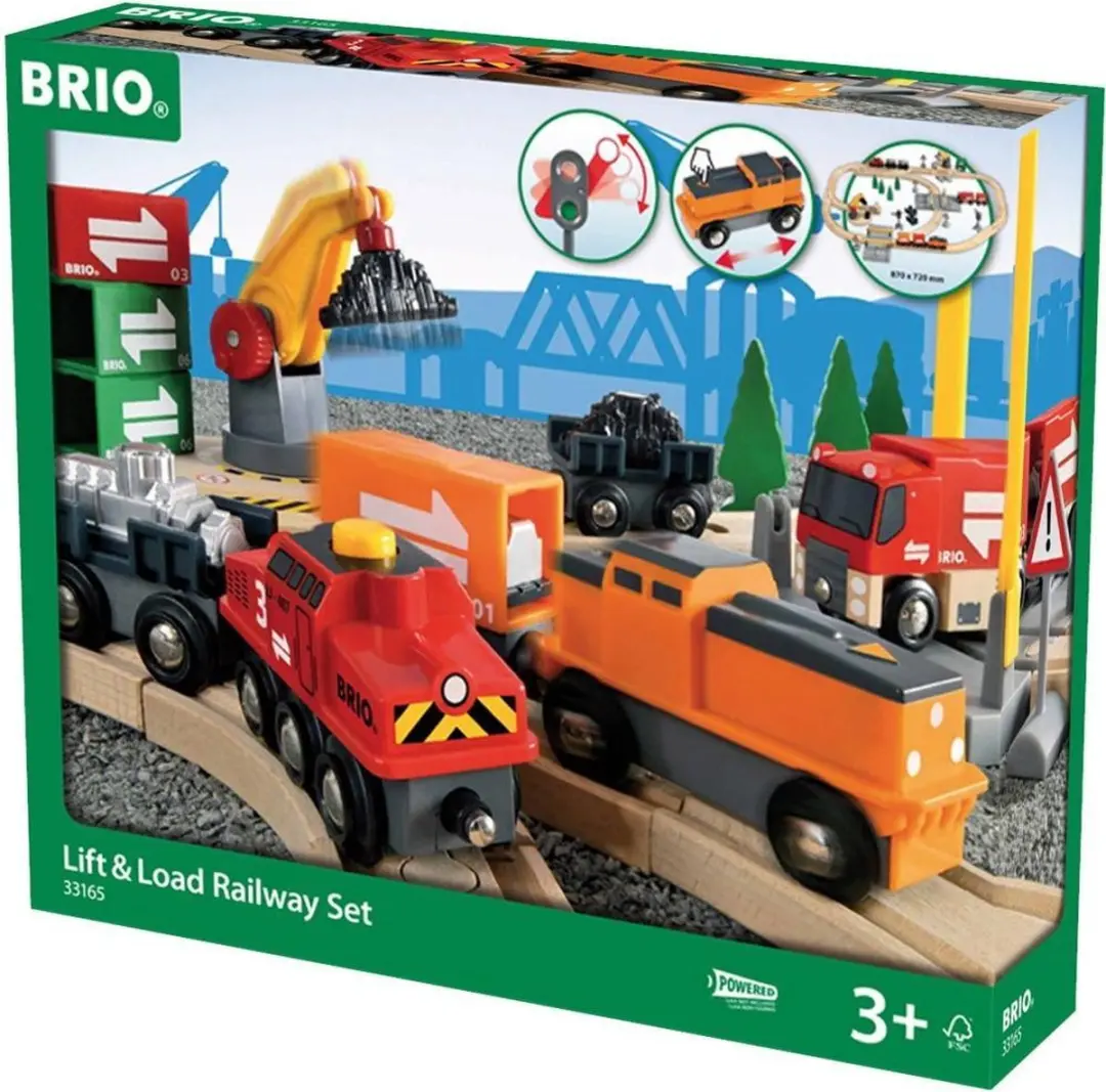 BRIO Laden en Lossen Treinset 33165 - Meerkleurig