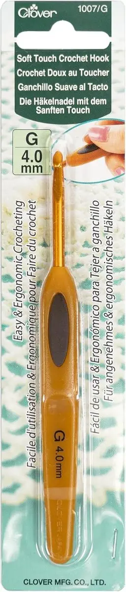 Clover Softgrip Haaknaald 4.00mm
