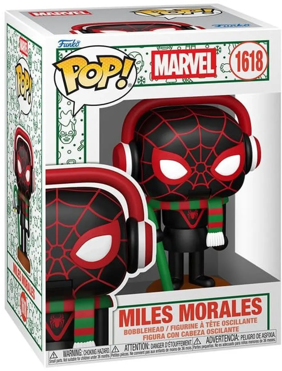 Funko Pop Marvel Miles Morales Holiday FK92891 - Multi
