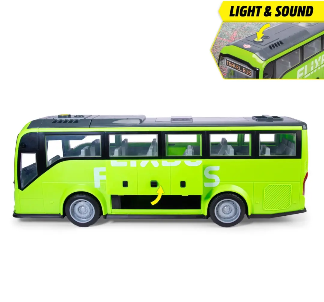 Dickie Toys Volvo 9700 FlixBus Speelgoed - Groen - 2x AAA