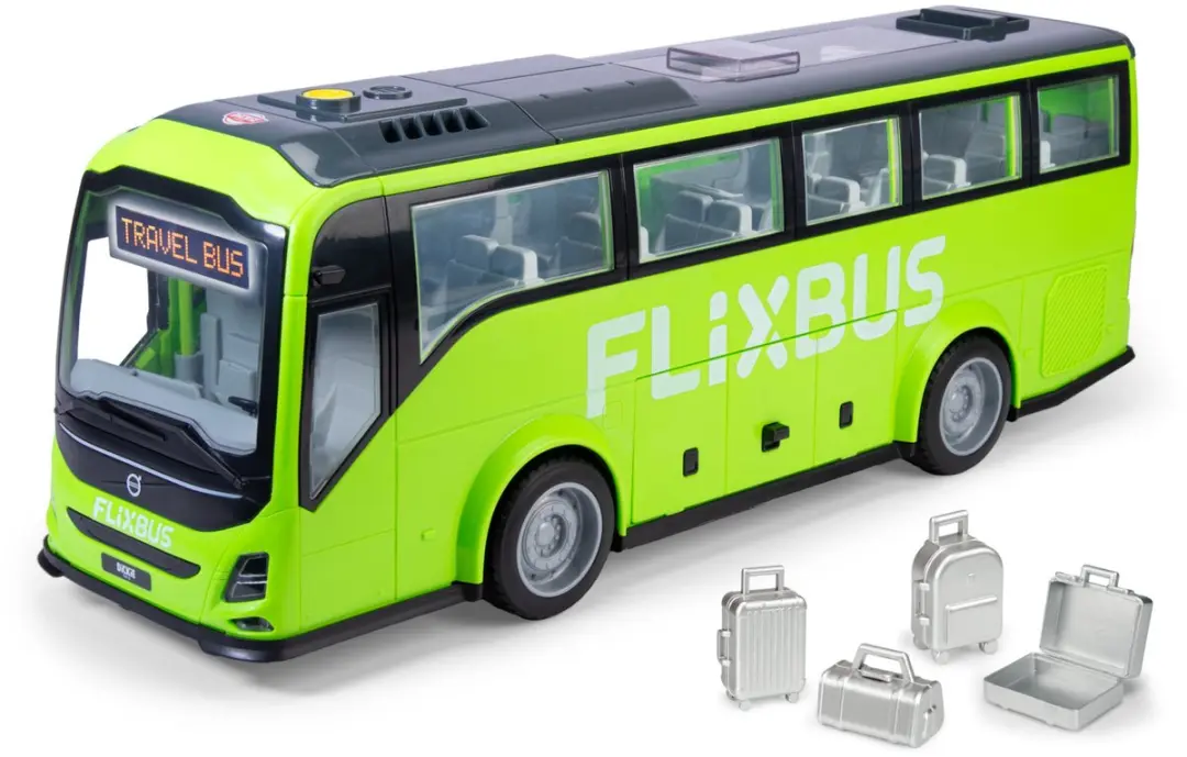 Dickie Toys Volvo 9700 FlixBus Speelgoed - Groen - 2x AAA
